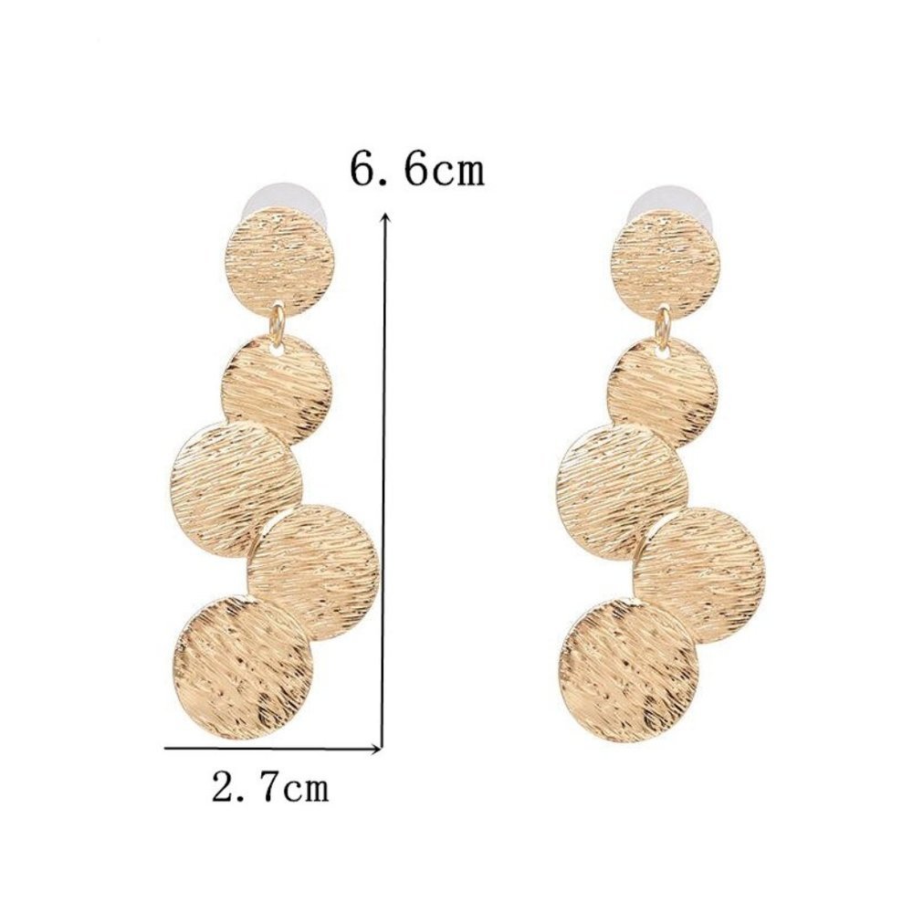 Earrings Women Moda Circle Bohemian Hoop Drop Cute Trendy Jewelry - Picture 4 of 4